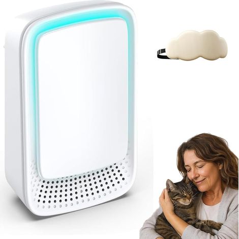 Purificador de aire iónico Hynoa, mini generador de iones negativos enchufable para dormitorio/hogar/sala de estar/habitación de mascotas, purifica los olores (1 unidad)