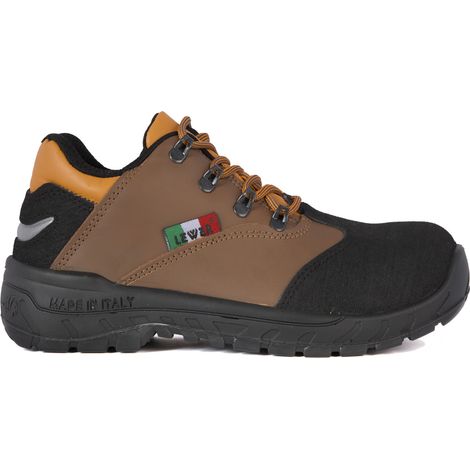 Scarpe antinfortunistiche Lewer High Frequency 500 S3 SRC - 43 EU - Braun
