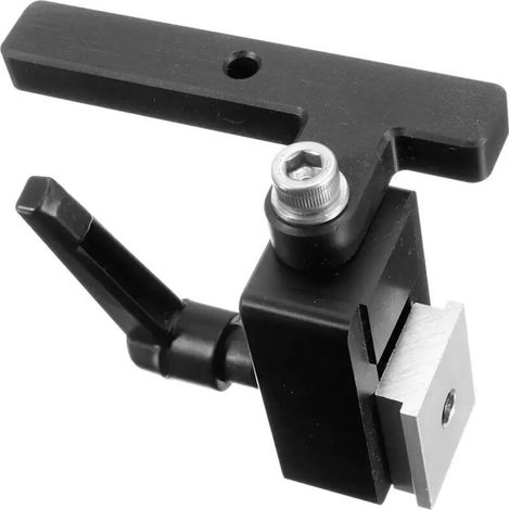 Fermo per guida angolare a T - Accessorio con scanalatura a T per la lavorazione del legno (1/4)