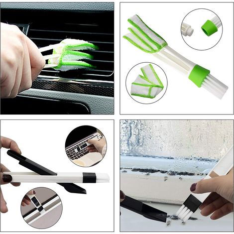 Set mit 8 handlichen Reinigungsbürsten für Autofenster- und Türschienen, Reinigungsbürste für Fensterbänke und Fensterläden (1/5)