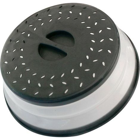 Mikrowellenabdeckung – BPA-frei – 3-in-1-Mikrowellenabdeckung – Einziehbare Mikrowellenabdeckung mit Dampfschutz und Siebfunktion – Spülzubehör