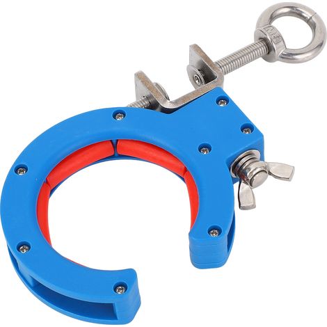 Poulie guide-câble pour chemin de câbles mâchoire 65 mm bleue tirage auxiliaire fil angles int/ext (1/5)