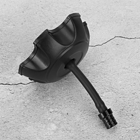 Réservoir essence plastique universel pour motocross pit bike ATV, couvercle avec valve d'aération et durite de ventilation, noir, kit complet (1/5)
