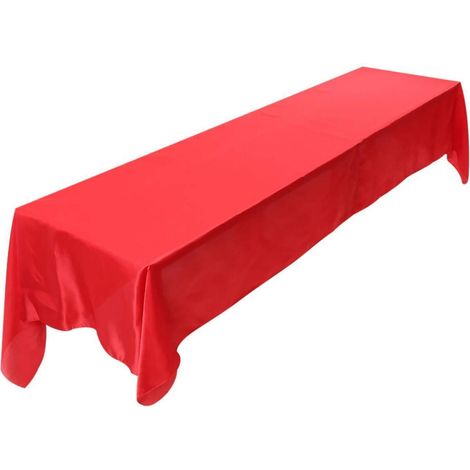 Abwaschbare Tischdecke rechteckig 145x320 cm schmutzabweisend rot für Bankett Hochzeit Party