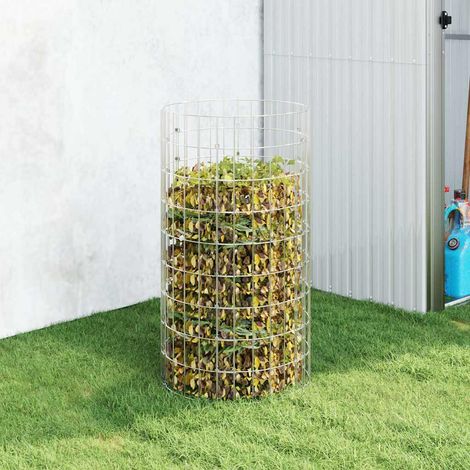 Composteur de jardin Ø50x100 cm Acier galvanisé (1/5)