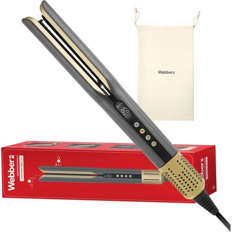 PLANCHA DE PELO WEBBER IONIZACIÓN CERÁMICA + LCD + PLANCHA AERO (1/5)