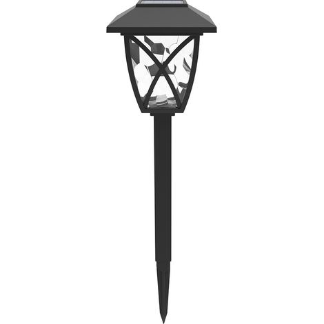 Lampe de jardin solaire LED étanche extérieur, modèle HW-6179, lumière jaune chaude pour pelouse, villa, parc, allée (1/5)