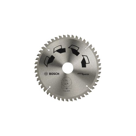 Bosch 1x Lame de Scie Circulaire Special (pour Bois, Metaux non ferreux, Plastique, O 180 x 2.5/1.8 x 30/20 mm, 48 Dents, FT, avec 1x Bague de Reduction 20 mm, Accessoire Scie Circulaire)