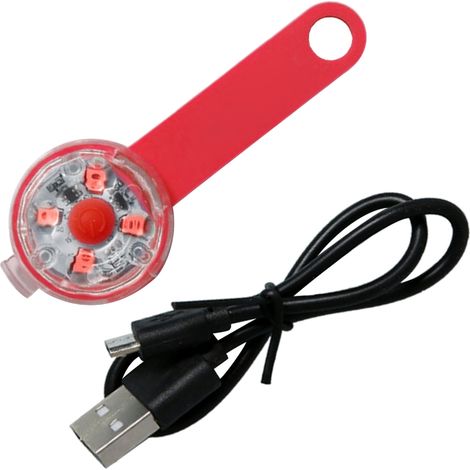 Filiyano – Lampe LED étanche pour collier de promenade nocturne pour chien, lampe de sécurité à pince pour animaux de compagnie
