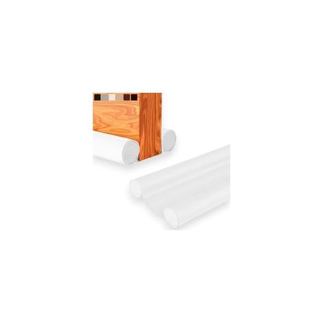 Boudin de Porte Isolant Froid – Bas de Porte Isolant, Anti Courant d'air, Isolation Phonique et Thermique, Coupe-Froid, Joint pour Entrée et Maison, Ajustable jusqu'à 93cm (1, Blanc)