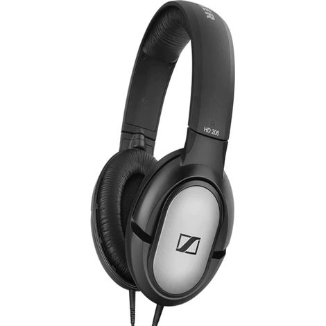 Irovami Casque audio Sennheiser HD 206 fermé, circum-aural, filaire, stéréo, isolation phonique, prise jack 3,5 mm (1/5)