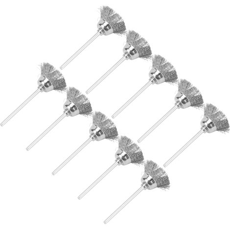 10-teiliges Drahtbürsten-Set, elektrischer Becher, Edelstahl-Bohrmaschinenzubehör zum Polieren und Reinigen (Schalenform) (1/5)