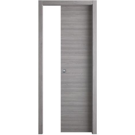 'PORTA SCORREVOLE ''GINEVRA'' cm 70 x 210 (78 x 214) - col. micro grigio' cm 70 x 210 (78 x 214) - col. micro grigio