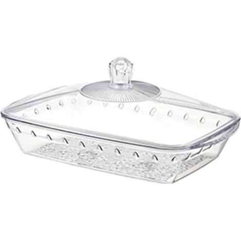 Stilvolle Küchenarbeitsplatten-Organizer, flach-transparent S