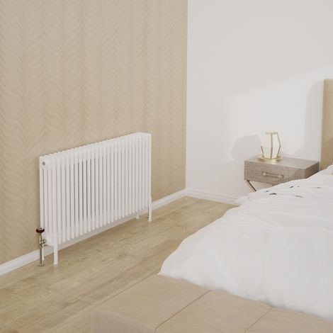 WarmeHaus 600x1190mm Traditional 4 Column White Radiator (1/5)