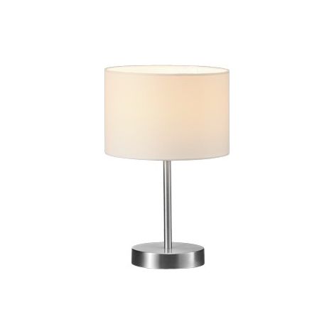 Lámpara Trio Hotel níquel mate blanca 32 cm (1/3)