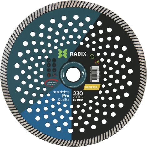 Radix - Universele diamantschijf - 230 x 22,23 mm - Turbo - Pro (1/3)