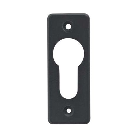 MOSTRINA RETTANGOLARE FORO SAGOMATO 06012 01 CISA - NYLON NERO MM 60X23- 5 pezzi