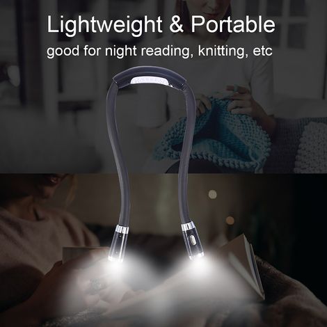 Lampe LED câline portable, lampe de lecture LED, lampe suspendue pour pull, lampe d'ambiance, lampe de lecture pour bibliothèque, lampe de cou (1/5)