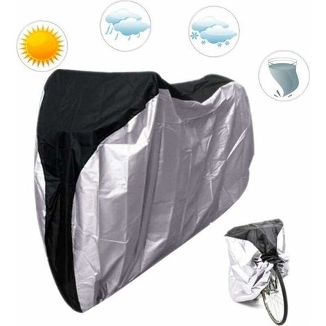 Housse de Protection pour Vélo Imperméable Anti-Pluie Anti-poussière Anti-Chaleur Bâche de Moto Bicyclette Vélo (1/4)