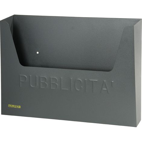 CASSETTA PER PUBBLICITA MAURER ANTRACITE 34X8X26H CM