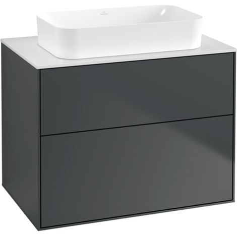 Villeroy &amp Boch Finion meuble sous lavabo, 2 tiroirs, lavabo (1/5)