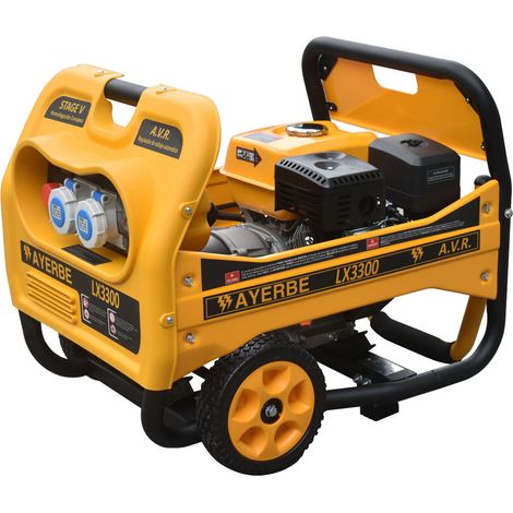 AYERBE - 5433010 - Générateur essence LX3300 Kiotsu 3 kW manuel, AVR cuivre 100 %