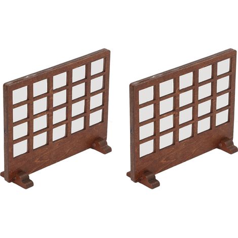 Paravent miniature en bois de tilleul pour maison de poupée à l'échelle 1/12 ou 1/6. (1/5)