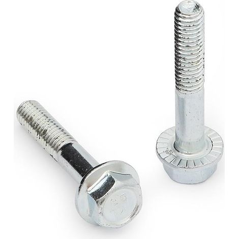 tornillo hexagonal grafilado 6921 zincado. elegir métrica y longitud. metrica m-6 largo 16mm (1/2)