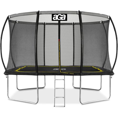 Trampolino rettangolare Aga 244x335 cm Nero/Giallo