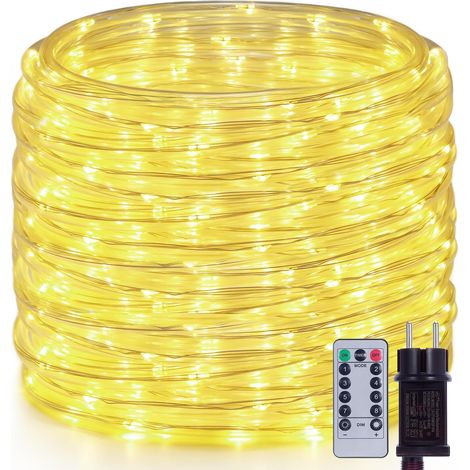 1 Guirlande Lumineuse Tube 20M,300 LED,IP44 Étanche,7 Modes,Télécommande,Intérieur Extérieur,Fête Noël (1/5)