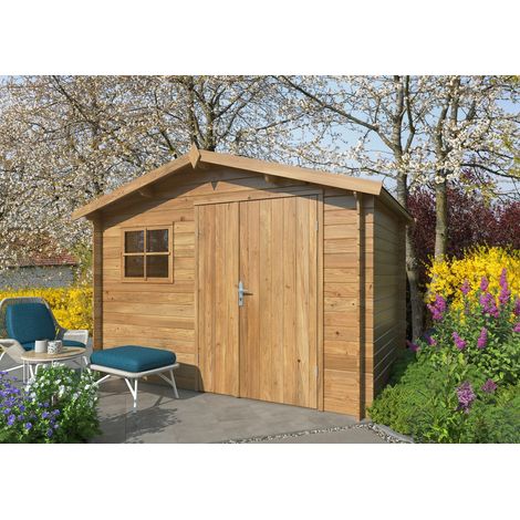 Casetta in legno impregnato 296x200 cm pareti 19 mm con finestra – Esterni da Vivere Pablo 3