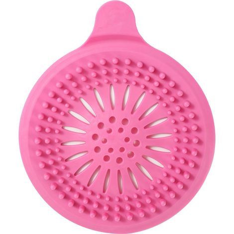 Couvercle de siphon de sol en silicone anti-obstruction pour lavabo, filtre anti-cheveux pour siphon de salle de bain, filtre d'égout (1/5)
