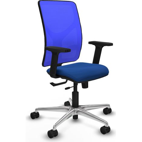 Silla de oficina piqueras y crespo Motilla azul aluminio (1/2)