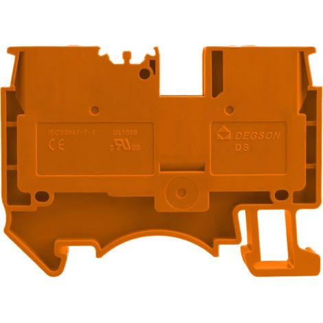 bornier unipolaire orange 6MM2 (1/4)