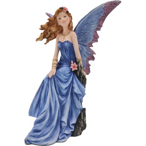 Signes Grimalt Figura De Hada Figuras  Hada Fantasia Azul 14x16x22cm 34589