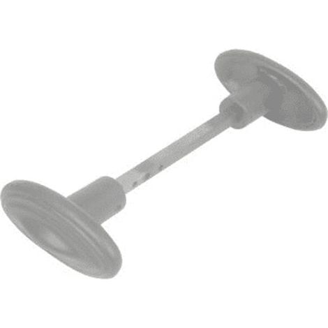 Bouton double ovale fonte sans portée carré 6 x 80 mm - TORBEL INDUSTRIE