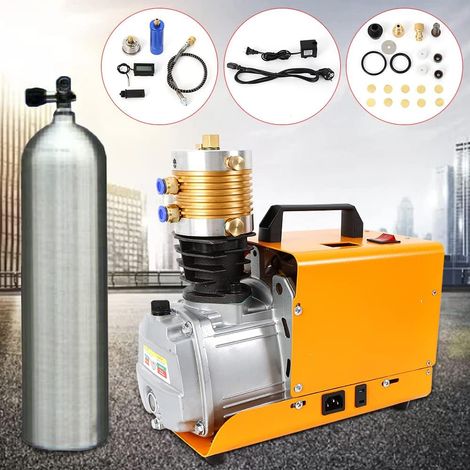 Elektrische Hochdruckaufblaspumpe mit PCP-Kompressor 300Bar 220V Hochdruckluftkompressor für industrielle Rohrleitungsprüfungen, Reifenaufblasen
