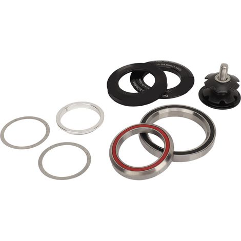 CNC-gefräster Aluminium-Fahrradsteuersatz mit Sternmutter, kompatibel mit 41,8-52 mm konischen Gabelschäften und 28,6 mm geraden Gabeln oder 1,5 Zoll konischen Gabeln. (1/5)