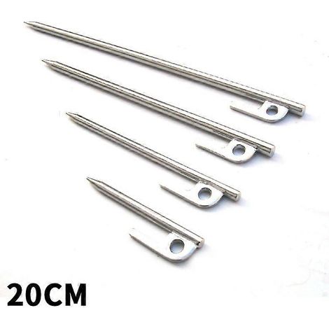 Rideau de toit de tente de camping extérieur renforcé par des clous en ciment et de l'acier inoxydable 304, 20 cm (1/5)