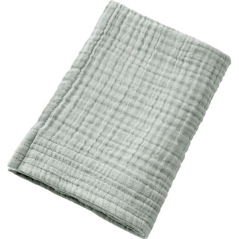 Serviette De Toilette - 1 Unité - Gaze De Coton - Douceur Eucalyptus - Salle De Bain - 50x90 Cm (1/2)