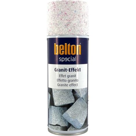Bombe de peinture effet granit blanc Belton 400ml
