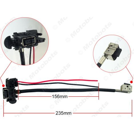 High-voltage adapter cable for Hella D1SHID ballast power cord and xenon lamp ballast. (1/4)