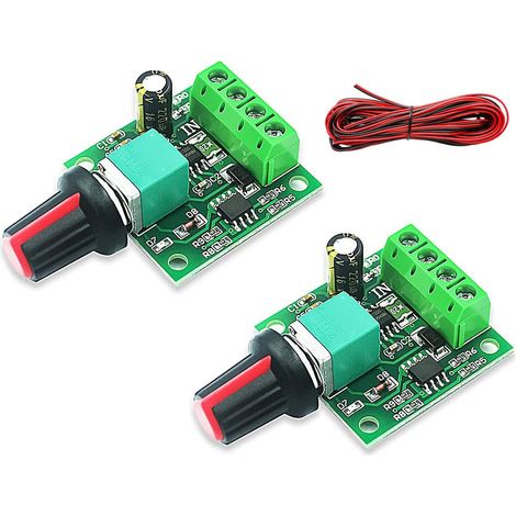 2Pcs 1.8v 3v 5v 6v 7.2v 12v 2A PWM Contrôleur De Vitesse Régulateur de Tension du Moteur à Courant Continu,Régulateur de Volt LED Gradateur,Commutateur de Commande réglable (1/5)