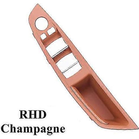 Poignée de porte intérieure pour BMW Série 5 F10 F11 F18 520 523 (conduite à droite, gris, beige, noir) - Coloris Champagne (1/5)