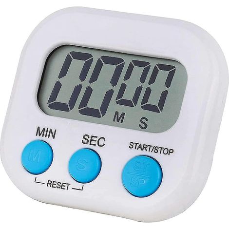 Minuteur de cuisine magnétique, horloge numérique, minuteur visuel, affichage lumineux, chronomètre à compte à rebours (1/5)