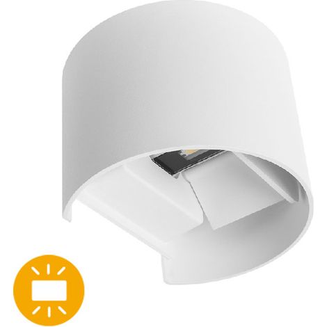 Aplique simonte ip54 2x3w led 560lm 4000k l.14xan.11,5xal.10cm blanco