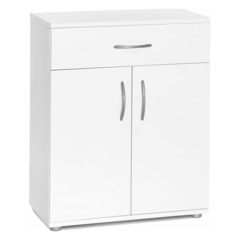 Mueble blanco 57x69x29 cm con dos puertas, balda y cajón - Dalia (1/7)