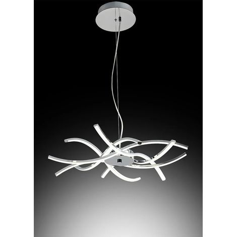 Lampada a sospensione Novecento roxie 48w cromo (1/2)