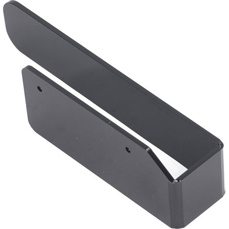 Porte-serviette acrylique moderne, barre à serviettes adhésive pour salle de bain, cuisine, WC, noir (1/5)